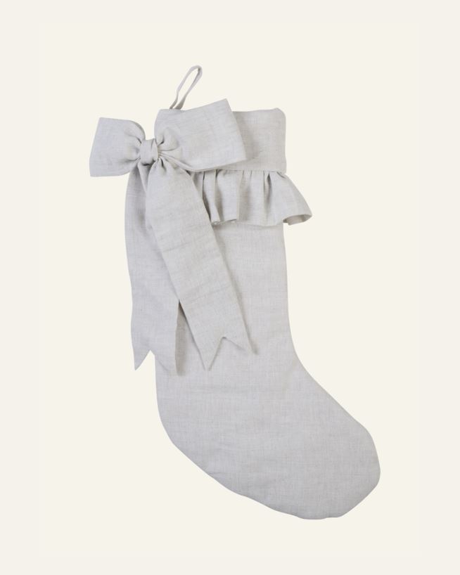 Julestrømpe beige - 55x18 cm beige - 1