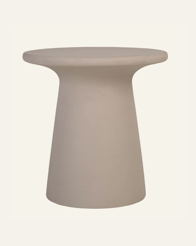 Sidebord beige - ø40x40,5 cm beige - 1