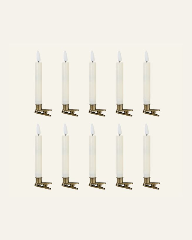 Led juletrelys hvit - 1,5x1,5x13 cm hvit - 1