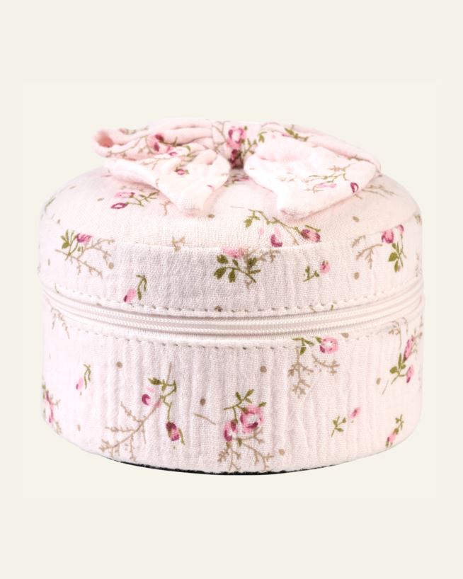 Smykkeskrin m/glidelås lys rosa - 12x12 cm lys rosa - 1