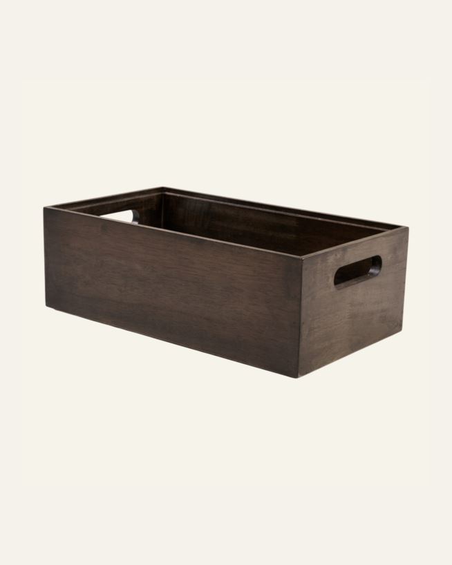 Stablebar oppbevaringsboks brun - 35x20x12 cm brun - 1
