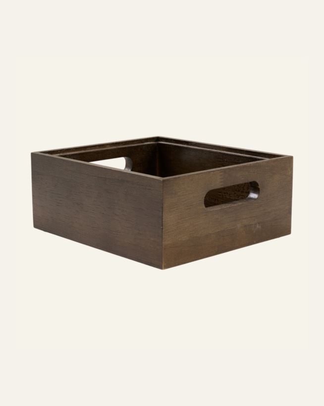 Stablebar oppbevaringsboks brun - 20x16x8 cm brun - 1