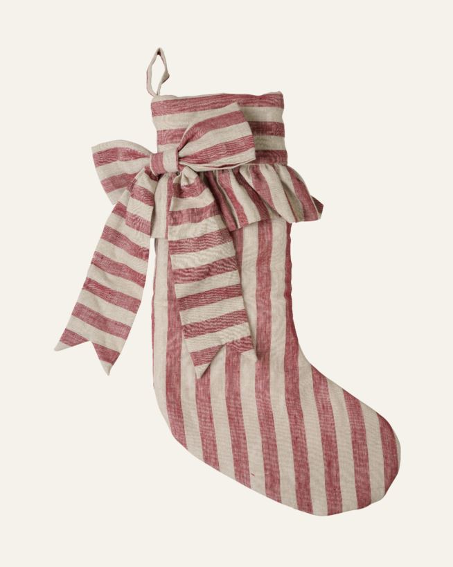 Julestrømpe multi rød - 55x18 cm multi rød - 1
