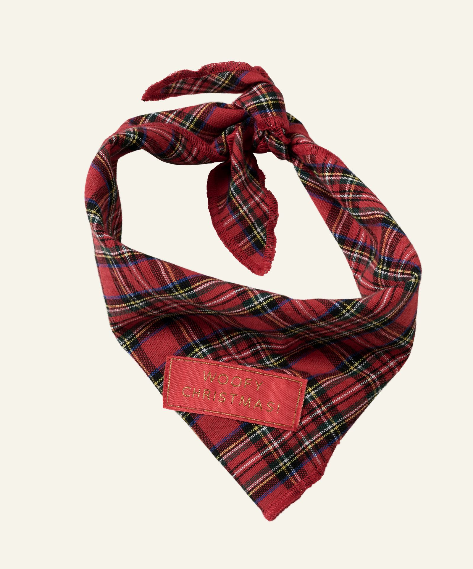 Skjerf multi rød - 65x33 cm multi rød - 1