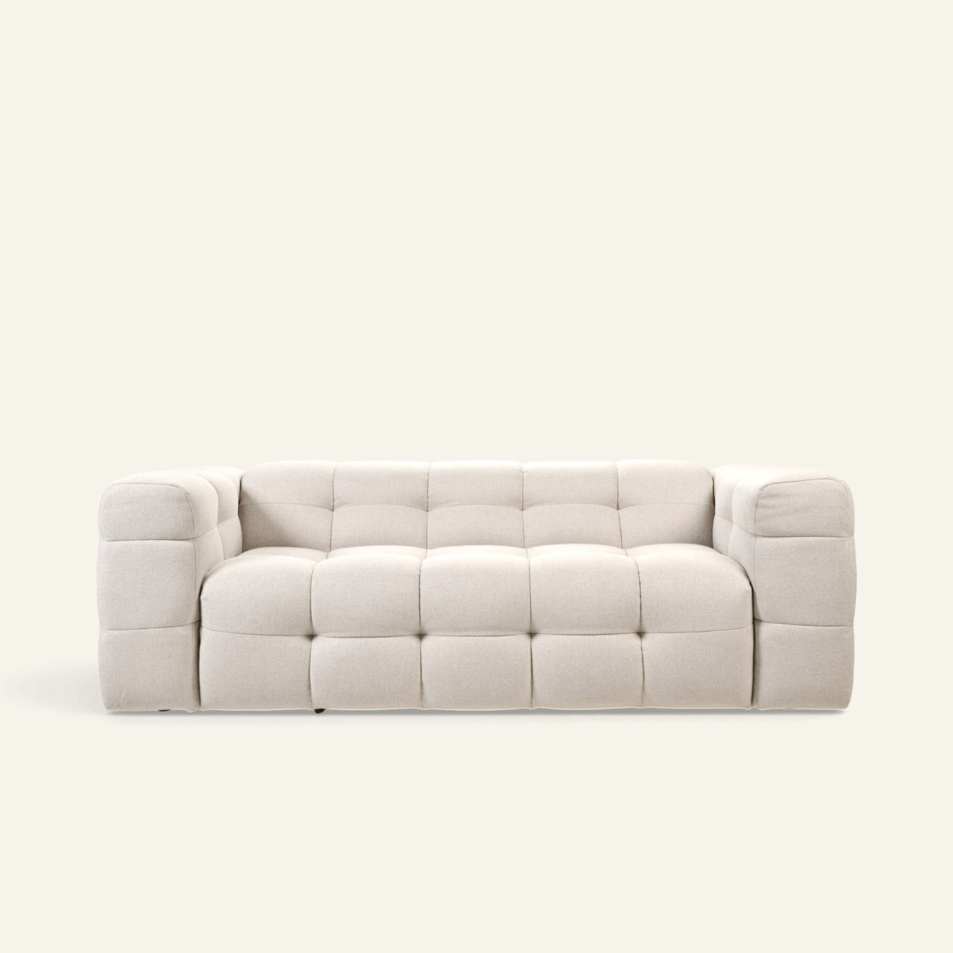 3 seter sofa lys beige - 232x98x75 cm lys beige - 1