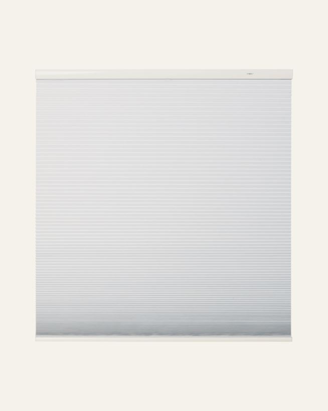 Lystett dobbel plisségardin hvit - 110x160 cm hvit - 1
