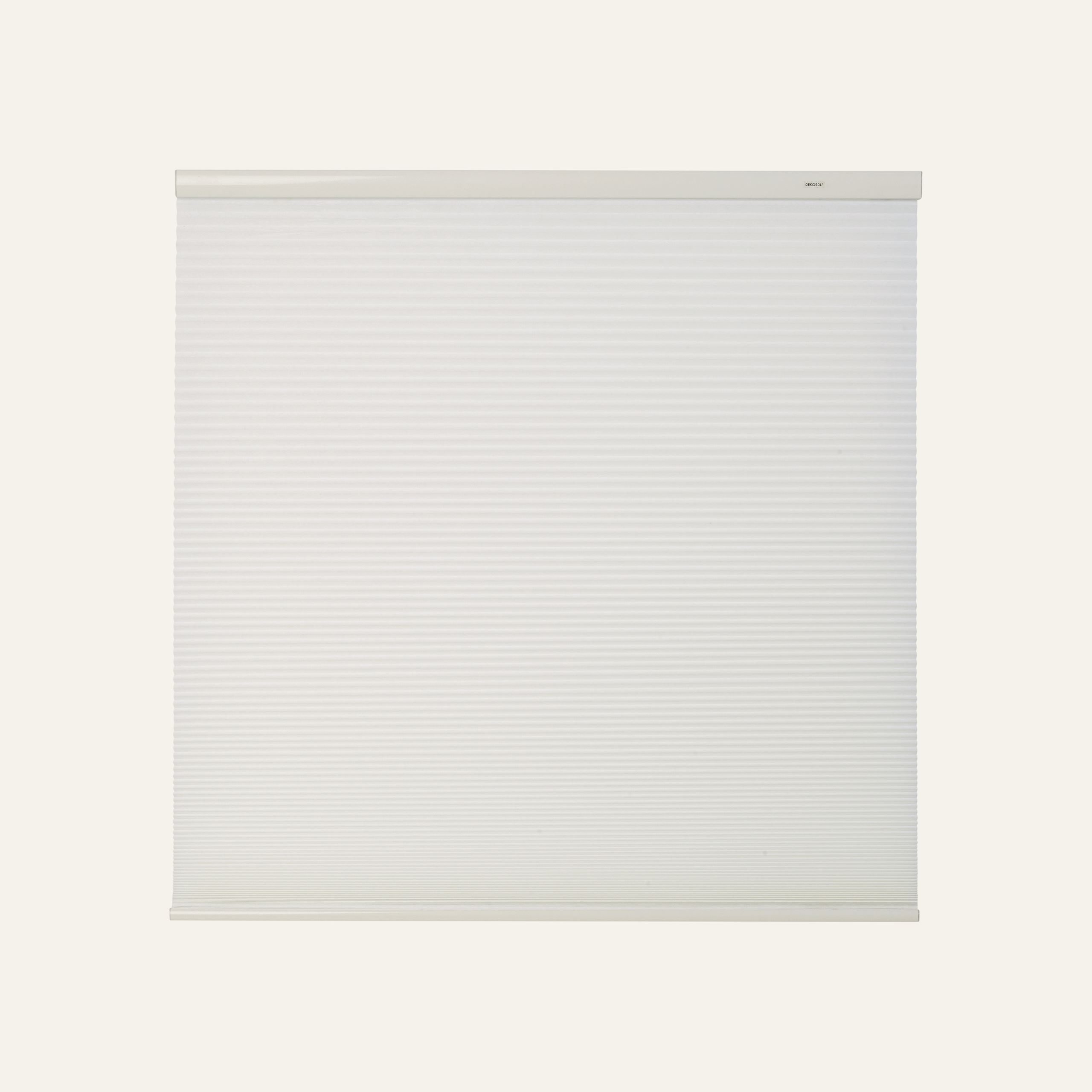 Lysfilt. dobbel plisségardin hvit - 4