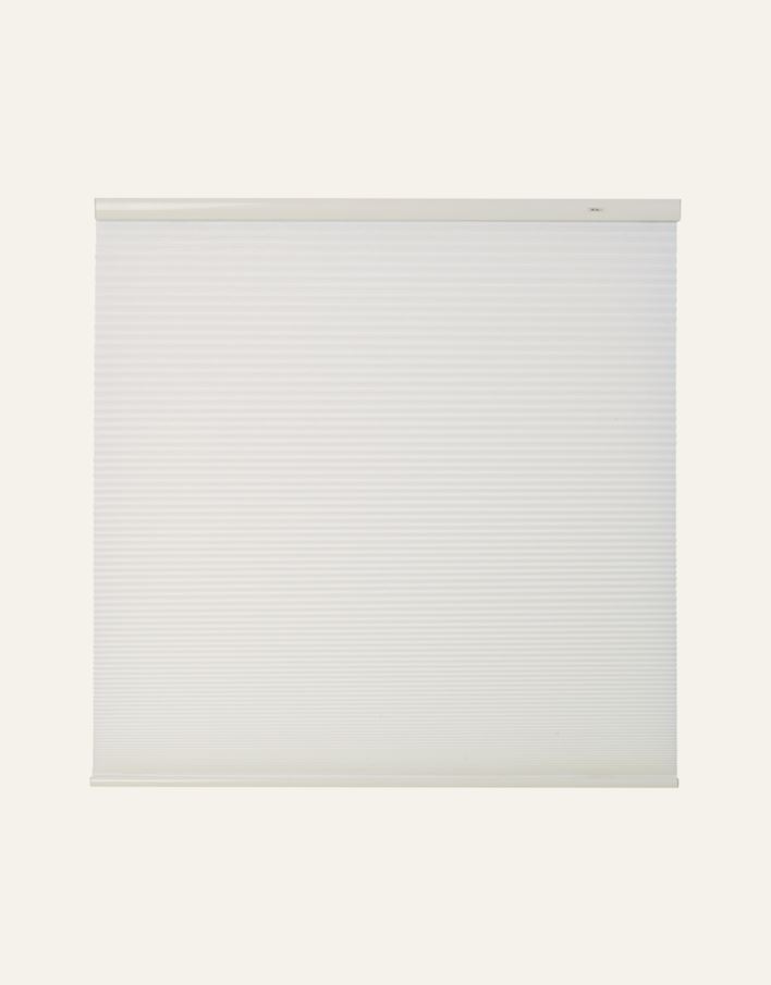 Lysfilt. dobbel plisségardin hvit - 4