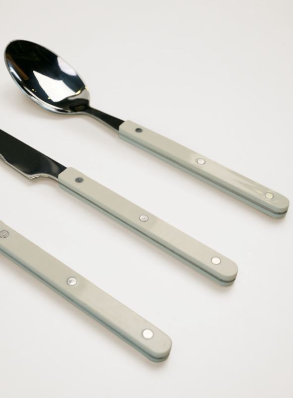 Bestikk 3 deler hvit - 3