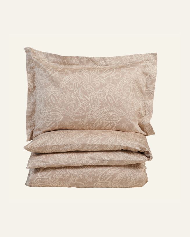 Egyptisk bomull sateng sengesett sand - 140x220 cm sand - 1