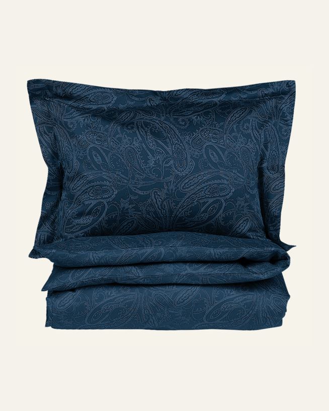 Egyptisk bomull sateng sengesett tåkeblå - 200x220 cm tåkeblå - 1