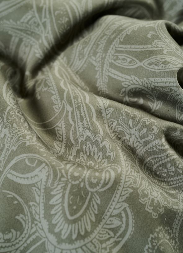 Egyptisk bomull sateng sengesett olivengrønn - 4