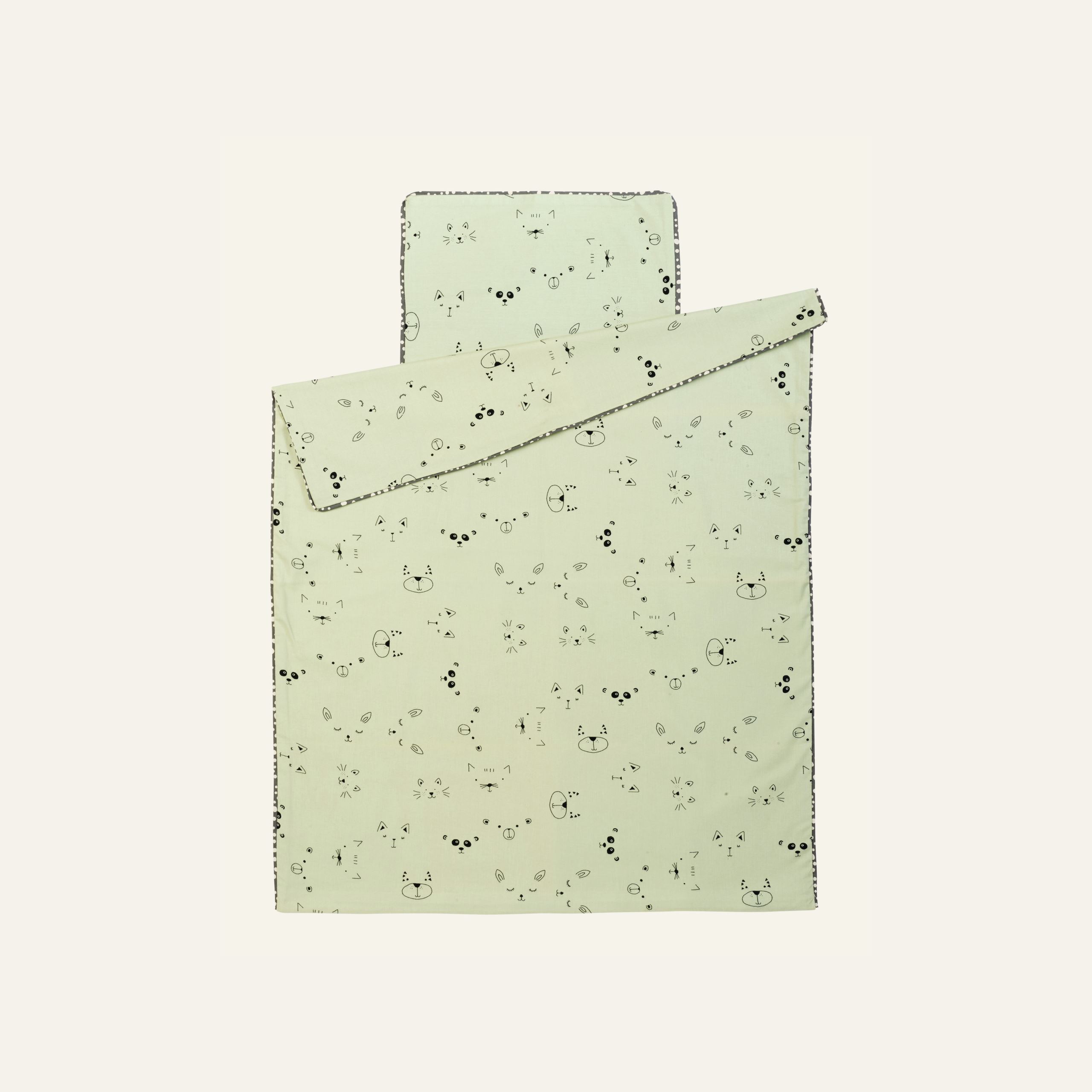 Flanell sengesett mintgrønn - 2