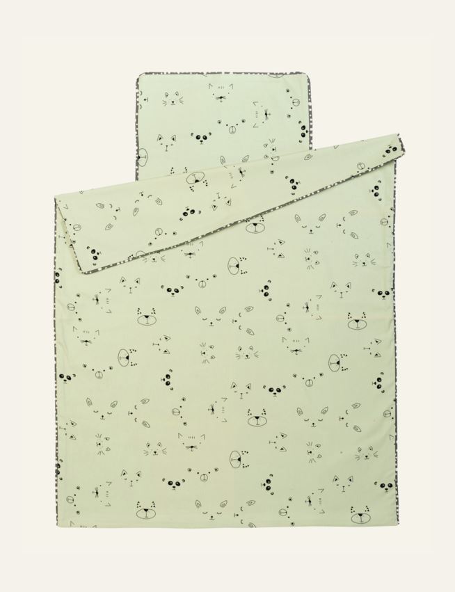 Flanell sengesett mintgrønn - 2