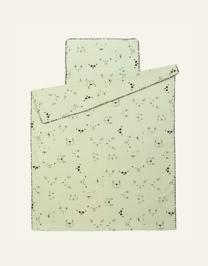 Flanell sengesett mintgrønn - 2