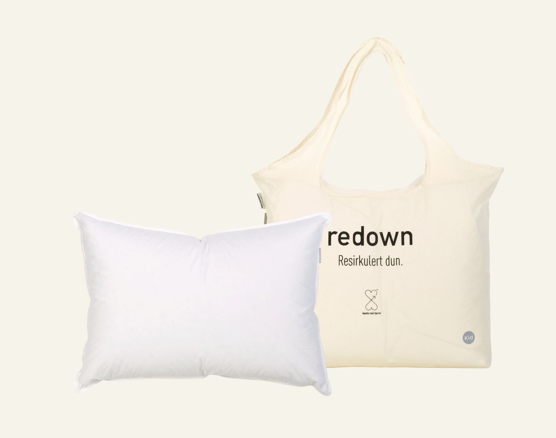 Medium dunpute hvit - 3