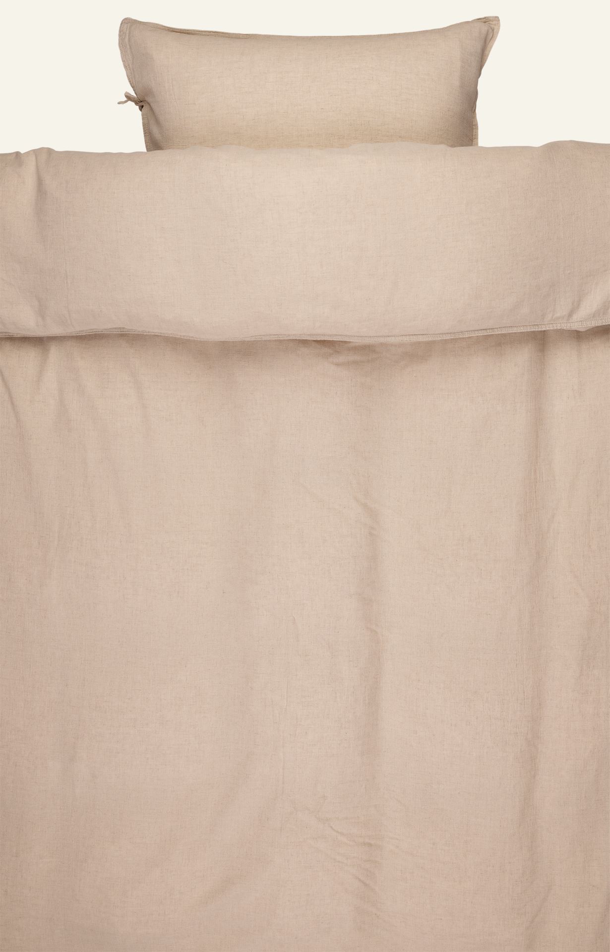 Lin & bomull sengesett natur - 2