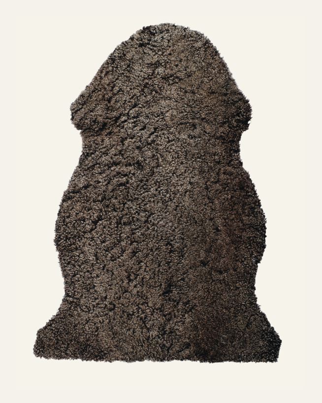 Lammeskinn mørk brun - 85 cm mørk brun - 1