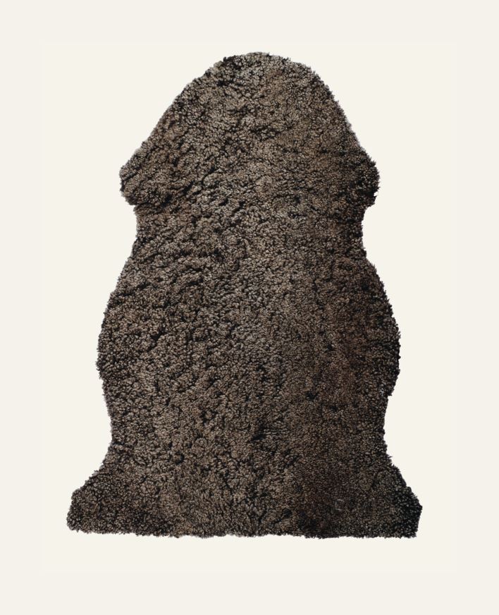 Lammeskinn mørk brun - 85 cm mørk brun - 1