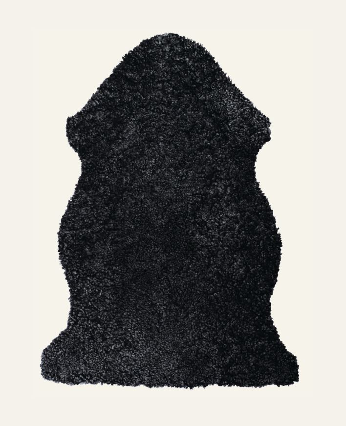 Lammeskinn mørk grå - 85 cm mørk grå - 1