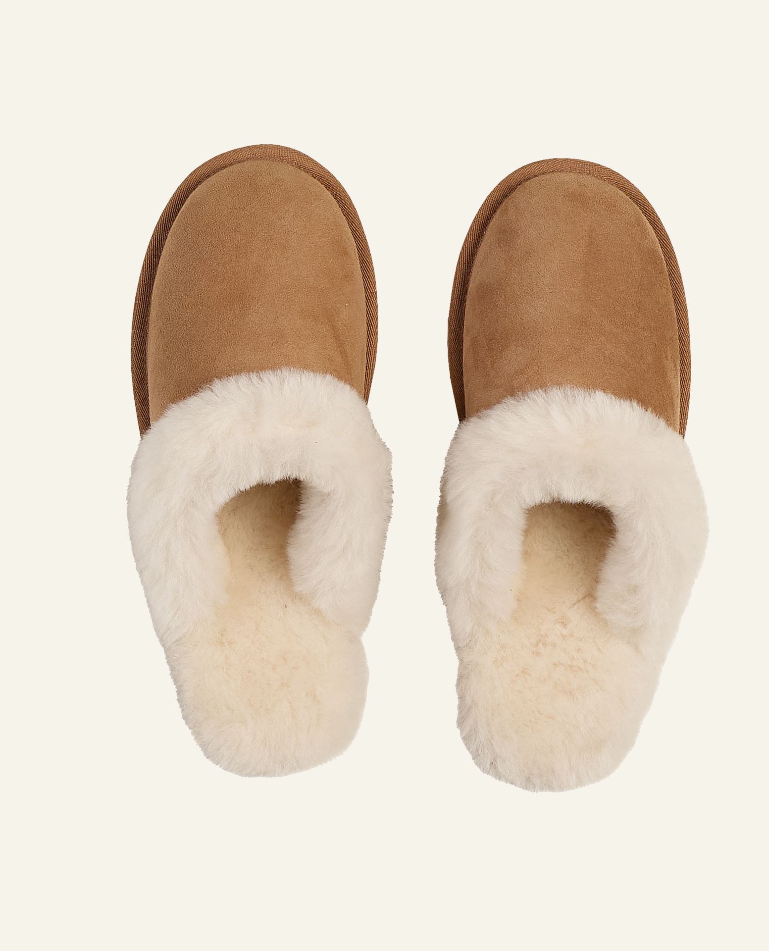 Skinntøfler brun - 2