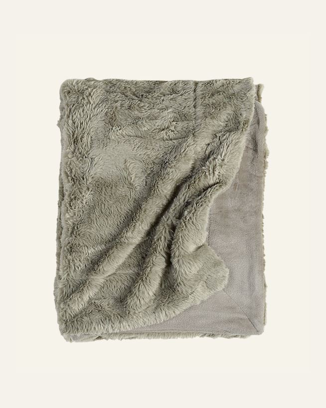 Pelspledd olivengrønn - 130x170 cm olivengrønn - 1