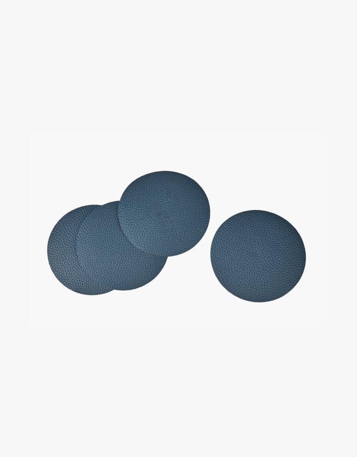 4pk drikkebrikke blå - ø10 cm blå - 1