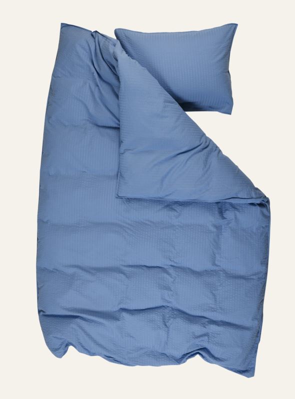 Krepp sengesett blå - 3
