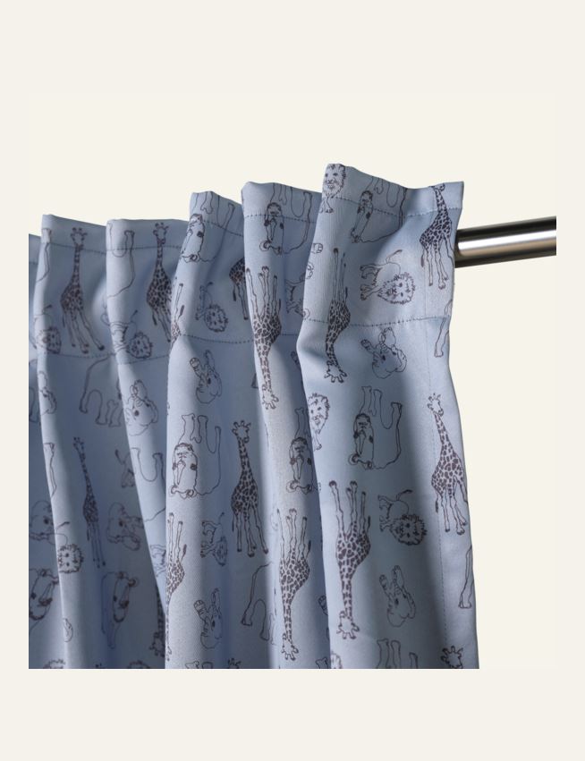 Lysdempende gardin lys blå - 2