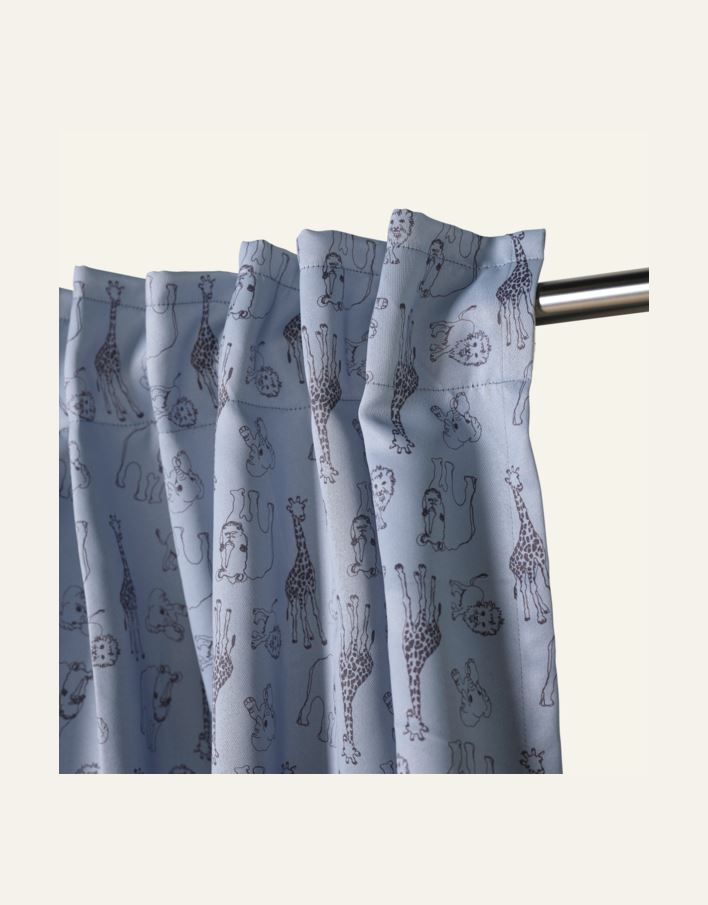 Lysdempende gardin lys blå - 2