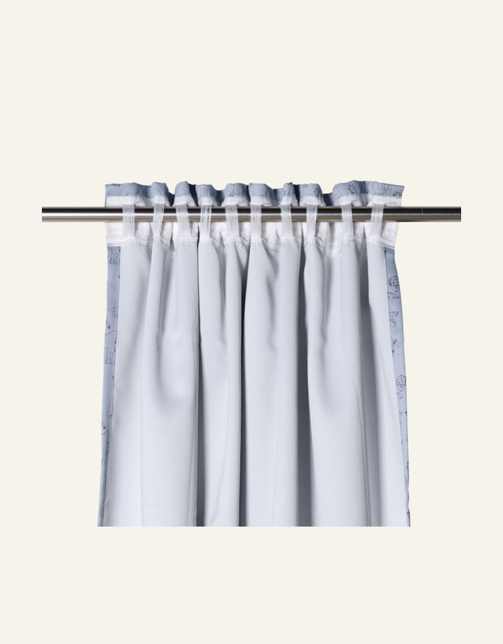 Lysdempende gardin lys blå - 3