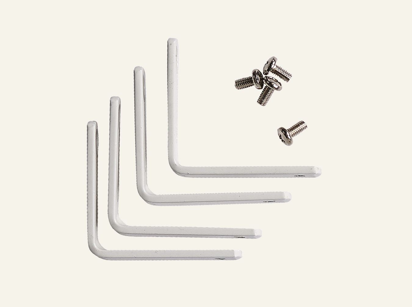 Veggvinkel 4 stk hvit - 2