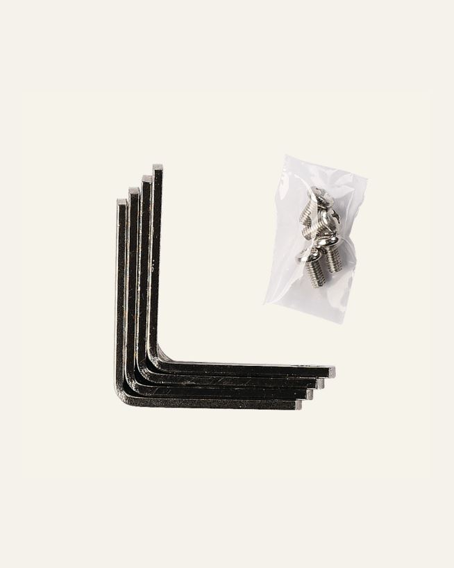 Veggvinkel 4 stk stål - 5 cm stål - 1