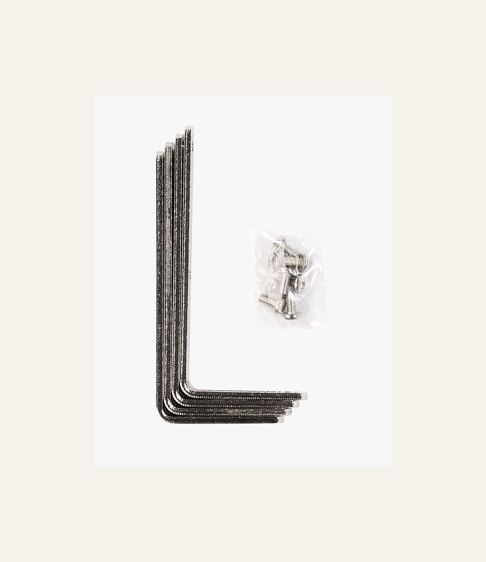 Veggvinkel 4 stk stål - 2