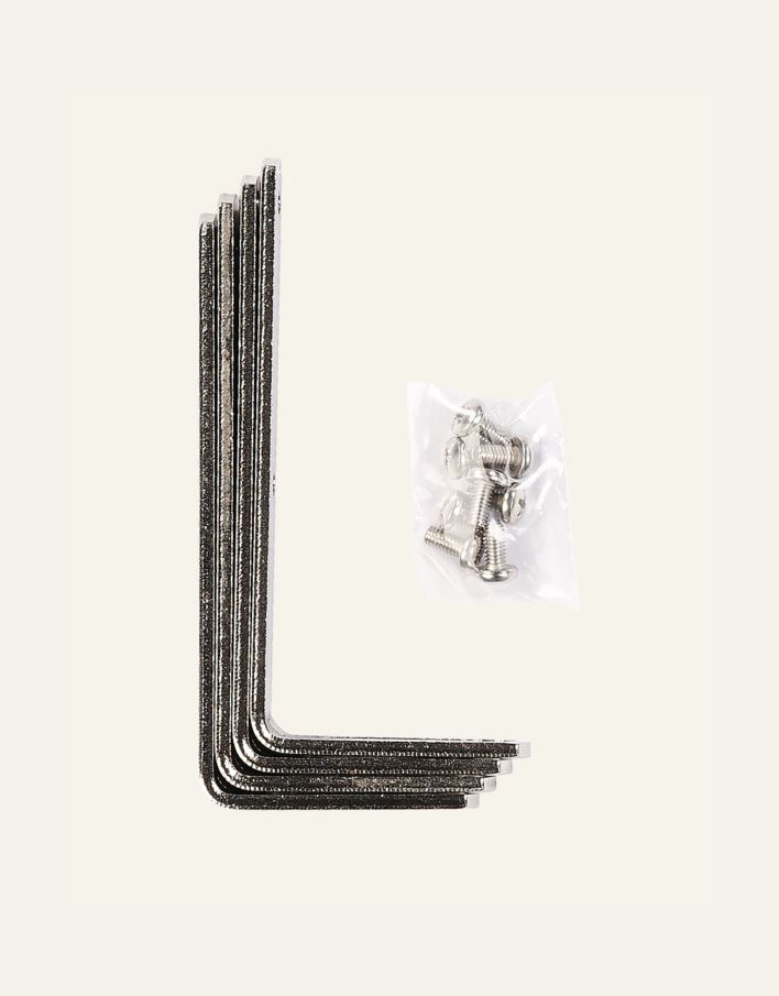 Veggvinkel 4 stk stål - 2