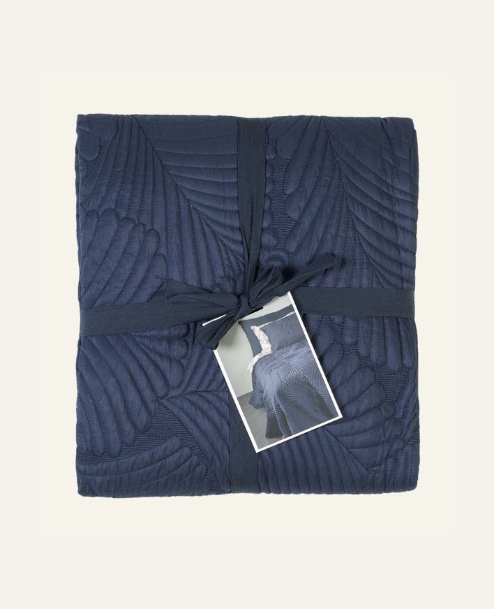 Sengeteppe marineblå - 240x240 cm marineblå - 1