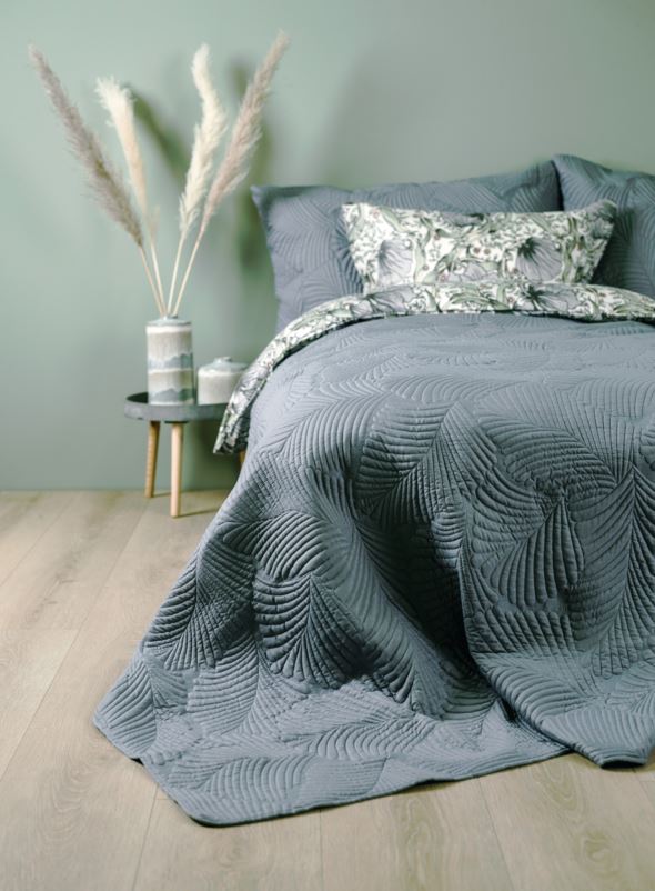 Sengeteppe gråblå - 2