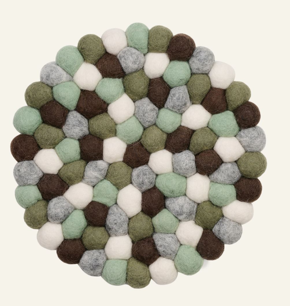 Gryteunderlag multi brun - ø22 cm multi brun - 1