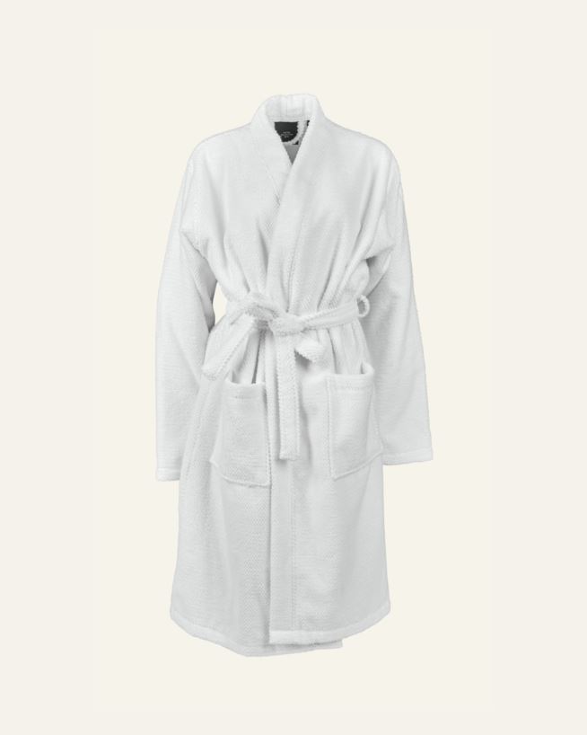 Morgenkåpe hvit - S/M hvit - 1
