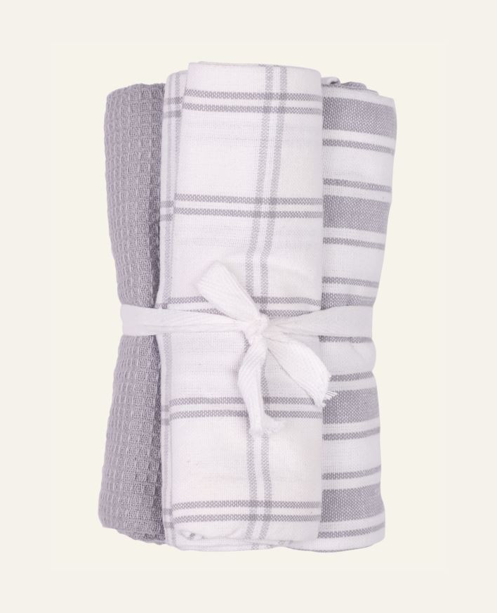 Kjøkkenhåndkle grå - 50x70 cm grå - 1