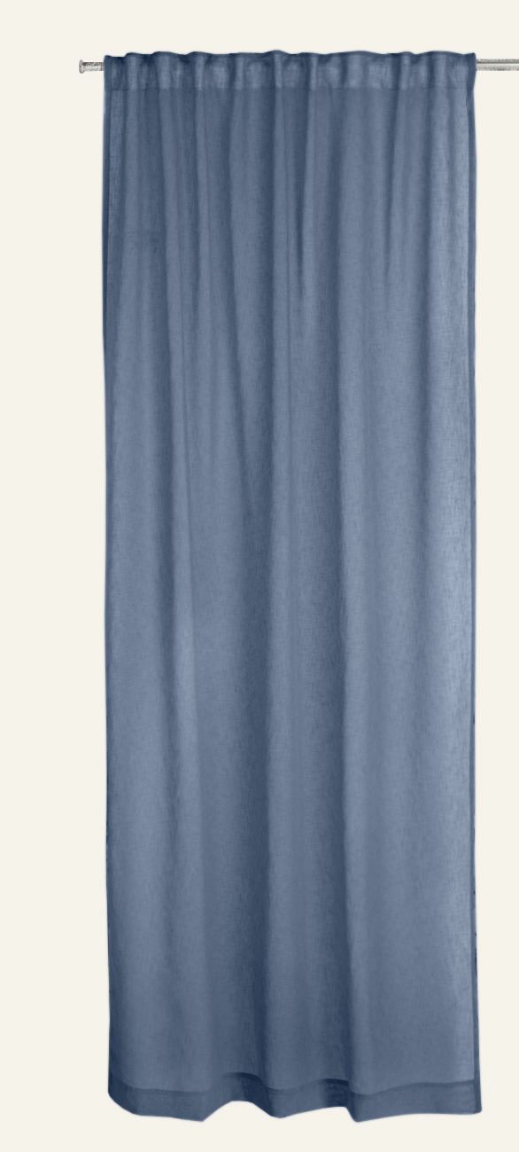 Gardin indigo blå - 140x220 cm indigo blå - 1