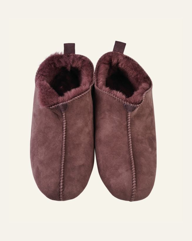 Skinntøfler burgunder - 39 burgunder - 1