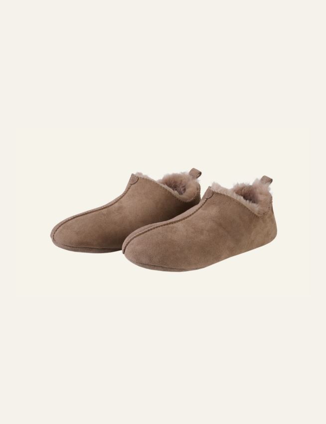 Skinntøfler sand - 3