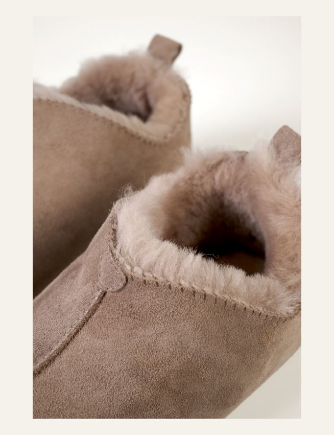 Skinntøfler sand - 2