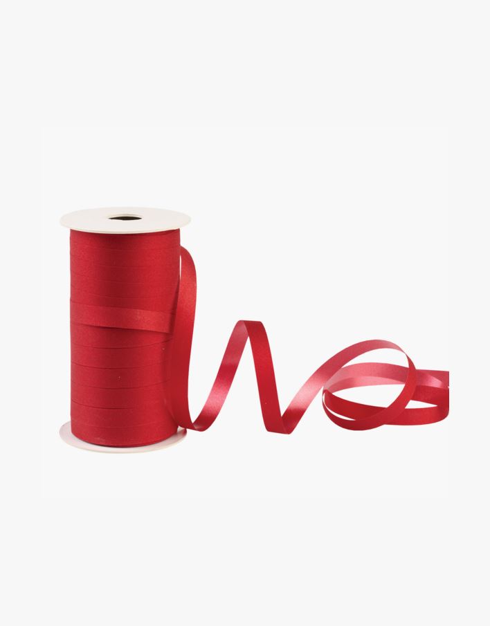 Bånd rød - 1 cm x 100 m rød - 1