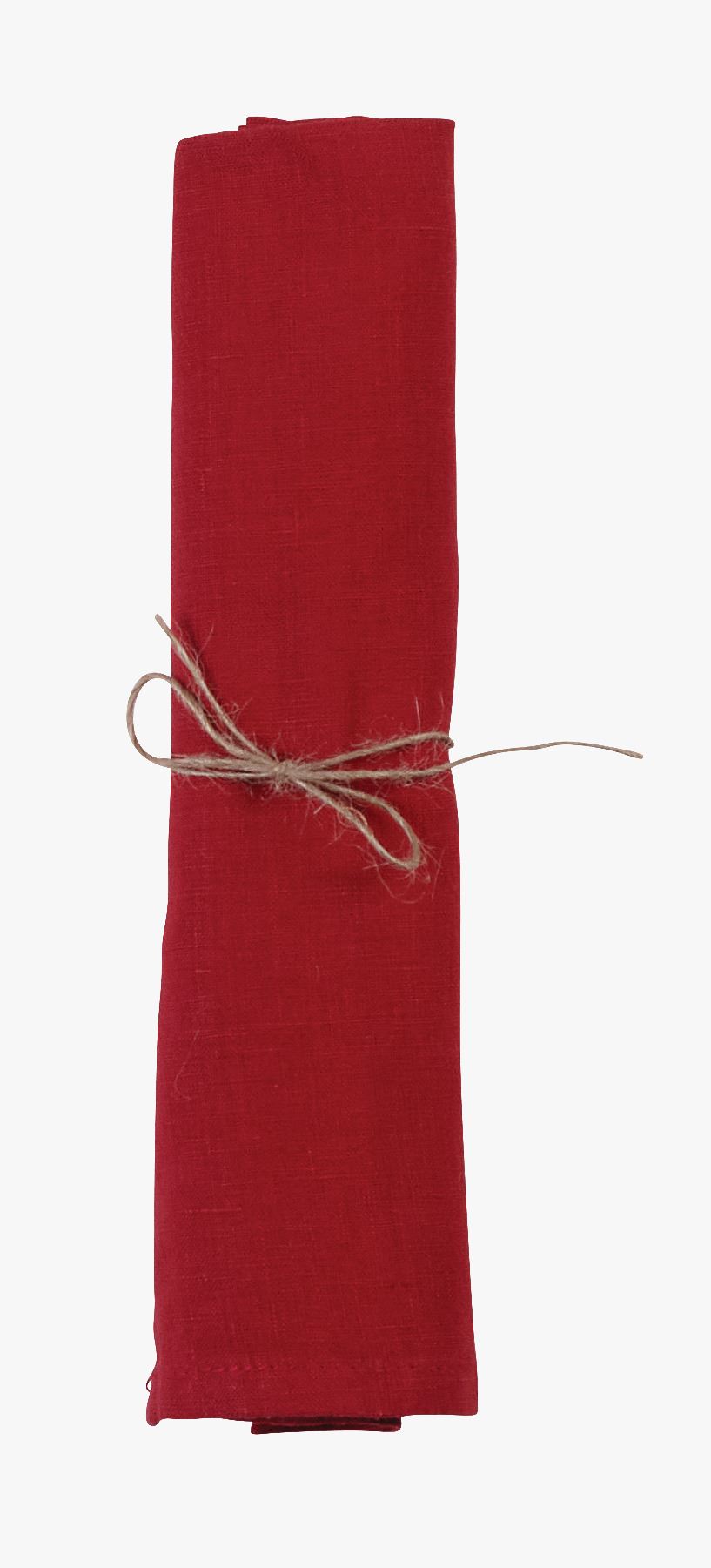 Linserviett rød - 45x45 cm rød - 1