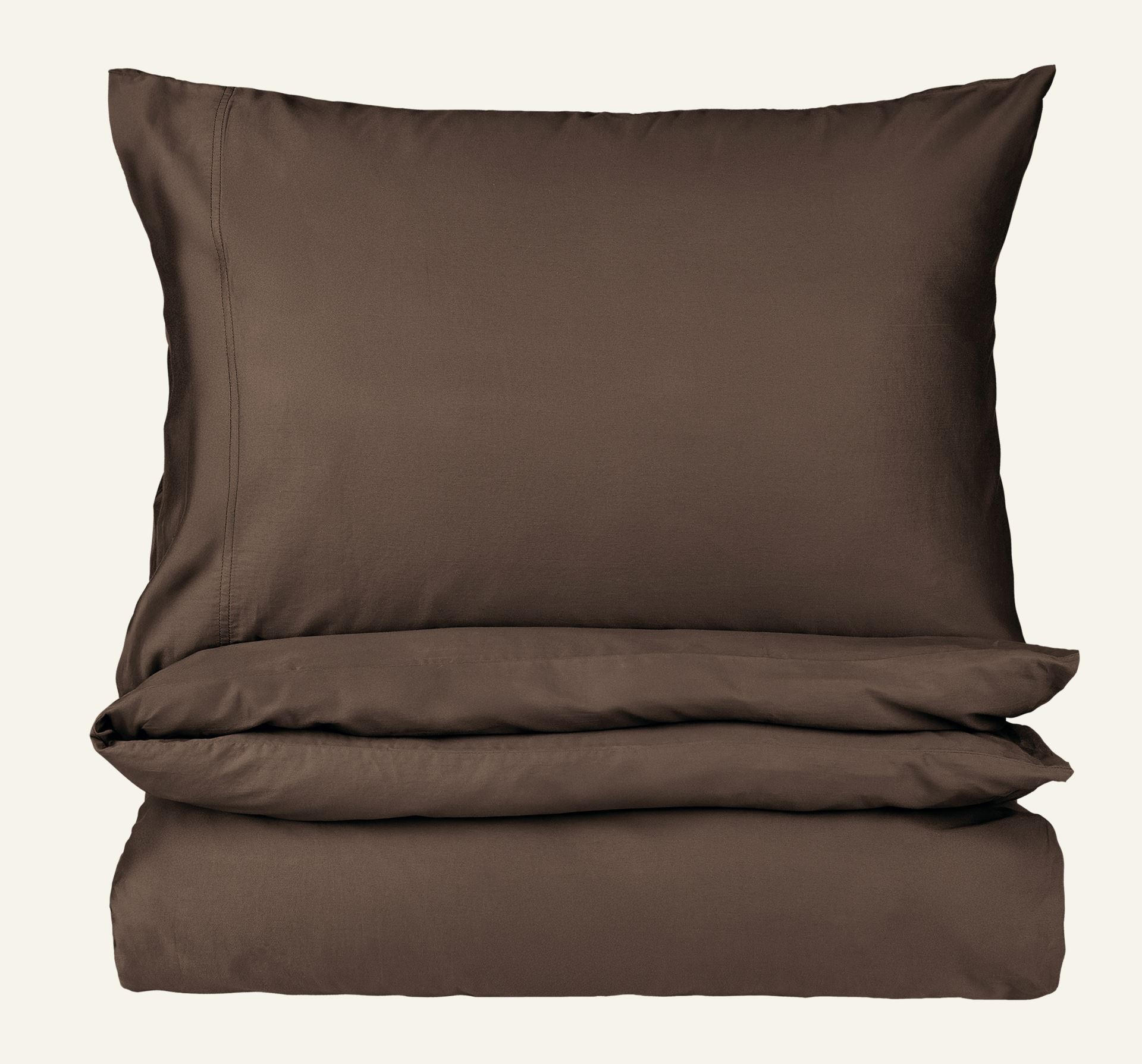 Sateng sengesett mørk brun - 140x200 cm mørk brun - 1