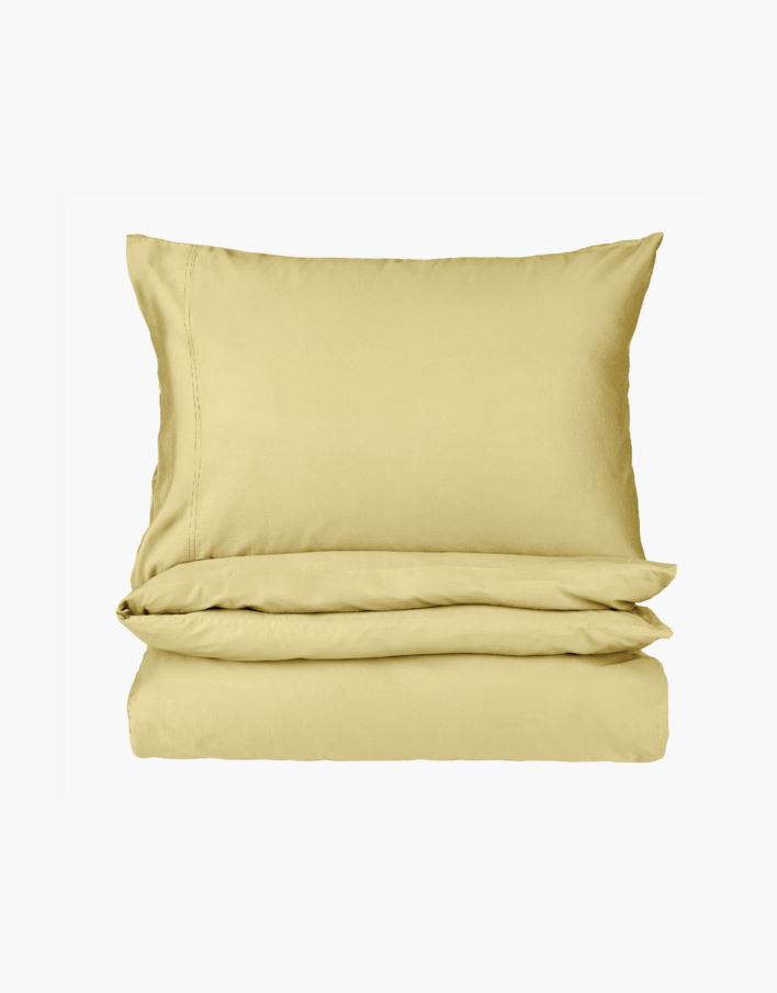 Sateng sengesett lys gul - 140x200 cm lys gul - 1