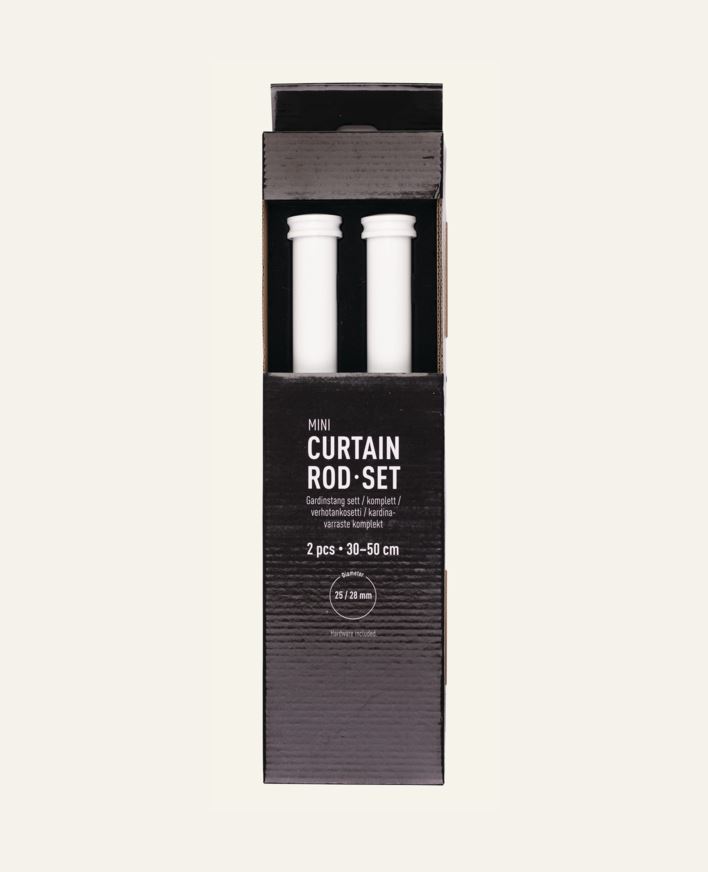 Gardinstang 2pk hvit - 30 hvit - 1