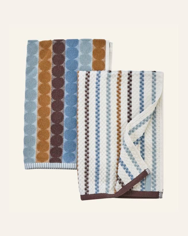 Kjøkkenhåndkle 2pk blå - 45x70 cm blå - 1